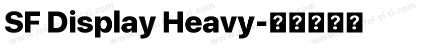 SF Display Heavy字体转换